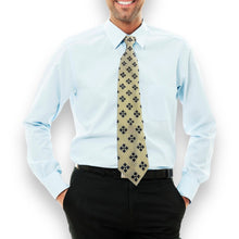 Handcrafted Diamond Pattern Pearl Tie Elegant Timeless Necktie