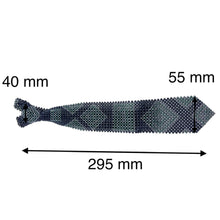 Handcrafted Diamond Square Pattern Pearl Tie Geometric Harmony