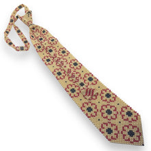 Handcrafted Floral Shaped Pearl Tie Exquisite Botanical Charm