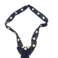 Handcrafted Flower & Diamond Pearl Tie Floral Elegance with a Twist