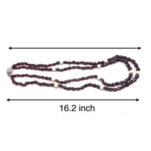 Handcrafted Garnet Drop Bead with Round Agate Accents Natural Gemstone 16.2’’ Necklace Jewelry - Necklace