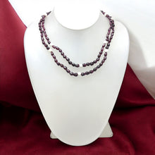 Handcrafted Garnet Drop Bead with Round Agate Accents Natural Gemstone 16.2’’ Necklace Jewelry - Necklace