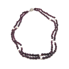Handcrafted Garnet Drop Bead with Round Agate Accents Natural Gemstone 16.2’’ Necklace Jewelry - Necklace