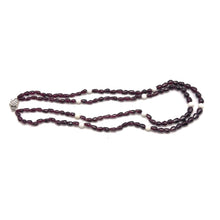 Handcrafted Garnet Drop Bead with Round Agate Accents Natural Gemstone 16.2’’ Necklace Jewelry - Necklace