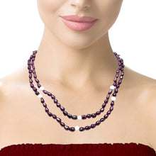 Handcrafted Garnet Drop Bead with Round Agate Accents Natural Gemstone 16.2’’ Necklace Jewelry - Necklace