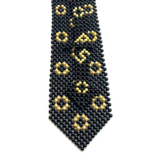 Handcrafted Gold Polka Dot Pattern Pearl Tie Luxurious and Playful