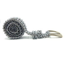 Handcrafted Retro Grey Pearl Buckled Belt Unique Giftware