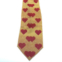 Handcrafted Hearts Pattern Pearl Tie Romantic and Charming