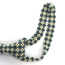 Handcrafted Linked Pattern Pearl Tie Contemporary and Chic