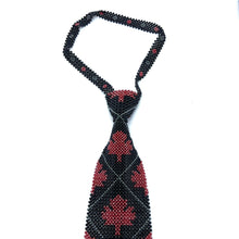 Handcrafted Maple Leaf Pattern Pearl Tie Nature-Inspired Elegance