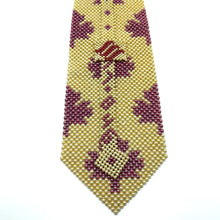 Handcrafted Maple Leaf Pattern Pearl Tie Nature-Inspired Necktie