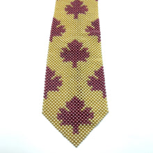 Handcrafted Maple Leaf Pattern Pearl Tie Nature-Inspired Necktie
