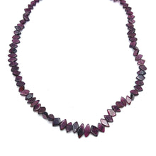 Handcrafted Natural Garnet Fish-Cut Bead 14.9’’ Necklace in Rich Red Gemstone Jewelry - Necklace