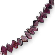Handcrafted Natural Garnet Fish-Cut Bead 14.9’’ Necklace in Rich Red Gemstone Jewelry - Necklace