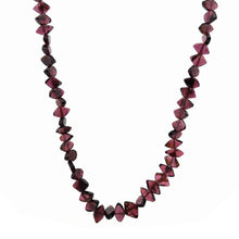 Handcrafted Natural Garnet Fish-Cut Bead 14.9’’ Necklace in Rich Red Gemstone Jewelry - Necklace