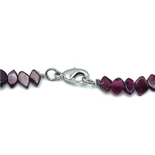 Handcrafted Natural Garnet Fish-Cut Bead 14.9’’ Necklace in Rich Red Gemstone Jewelry - Necklace