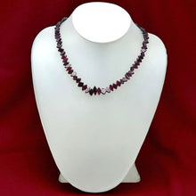 Handcrafted Natural Garnet Fish-Cut Bead 14.9’’ Necklace in Rich Red Gemstone Jewelry - Necklace