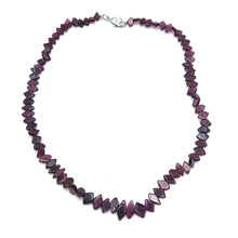 Handcrafted Natural Garnet Fish-Cut Bead 14.9’’ Necklace in Rich Red Gemstone Jewelry - Necklace