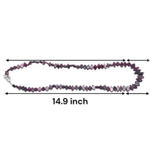 Handcrafted Natural Garnet Fish-Cut Bead 14.9’’ Necklace in Rich Red Gemstone Jewelry - Necklace
