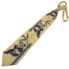 Handcrafted Panda Theme Pearl Tie Playful and Unique