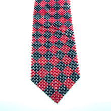 Handcrafted Pearl Tie  Argyle Pattern Timeless Necktie