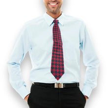 Handcrafted Pearl Tie  Argyle Pattern Timeless Necktie