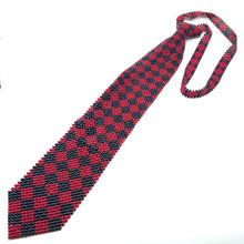 Handcrafted Pearl Tie  Argyle Pattern Timeless Necktie