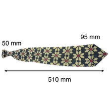 Handcrafted Snowflake Pattern Pearl Tie Winter-Inspired Necktie
