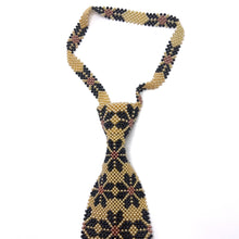 Handcrafted Snowflake Pattern Pearl Tie Winter Wonderland Elegance