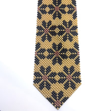 Handcrafted Snowflake Pattern Pearl Tie Winter Wonderland Elegance