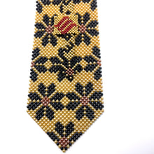 Handcrafted Snowflake Pattern Pearl Tie Winter Wonderland Elegance