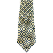 Handcrafted Square Pattern Pearl Tie Geometric Sophistication