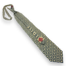Handcrafted Square Pattern Pearl Tie Geometric Sophistication