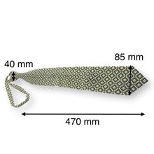 Handcrafted Square Pattern Pearl Tie Geometric Sophistication
