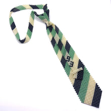 Handcrafted Stripes Pattern Pearl NeckTie Classic Lines and Style