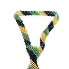 Handcrafted Stripes Pattern Pearl Tie Classic Lines and Style