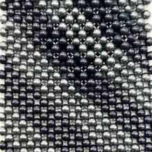 Handcrafted Stripes Pattern Pearl Tie Classic Lines Necktie