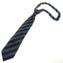 Handcrafted Stripes Pattern Pearl Tie Classic Lines Necktie