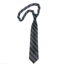 Handcrafted Stripes Pattern Pearl Tie Classic Lines Necktie
