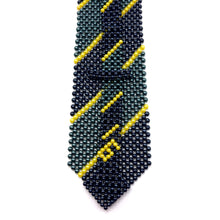 Handcrafted Stripes Pattern Pearl Tie Unique Lines Style