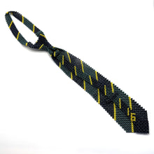 Handcrafted Stripes Pattern Pearl Tie Unique Lines Style