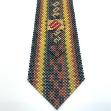 Handcrafted Vertical Stripes Pattern Pearl Tie Modern and Stylish