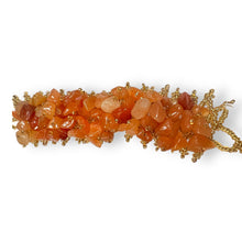 Handmade Bracelet Carnelian Beaded 7 Inch Hand Jewelry