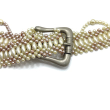 Handmade Fancy Design Colored Pearl Buckled Belt Unique Gift