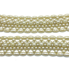 Handmade Freshwater Barrel Shape Ivory Pearl Belt Unique Giftware