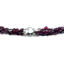 Handmade Garnet Natural Plain Smooth Hexagon & Pearl Gemstone 16.5” Necklace Elegant Jewelry - Necklace