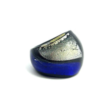 Handmade Glass Acrylic Ring Abstract Artistry Infinity Band