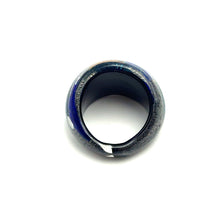 Handmade Glass Acrylic Ring Aqua's Celestial Fusion Infinity Band