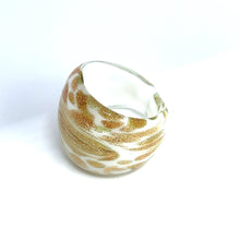 Handmade Glass Acrylic Ring Arabesque Golden Chromatic  Infinity Band