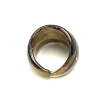 Handmade Glass Acrylic Ring Autumn Elegance Gleamingly Infinity Band